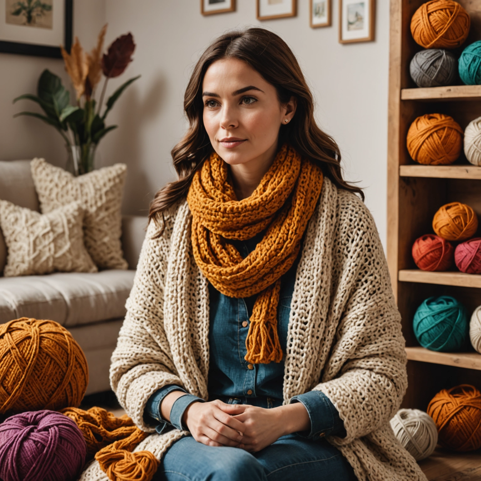 Красота и уют в каждом стежке: как связать шарф-трубу крючком