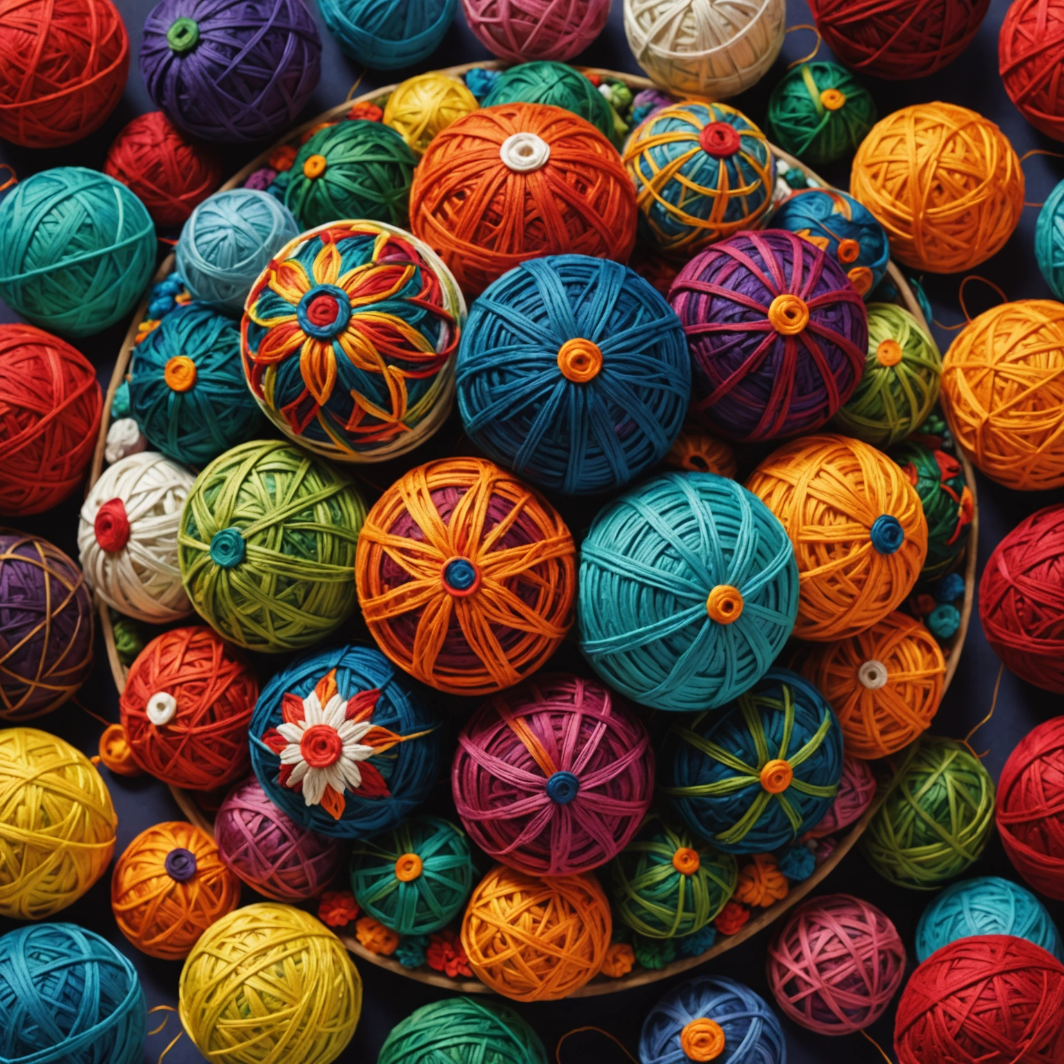 Как сделать шар из ниток: с клеем и без — творческий подход для всех возрастов