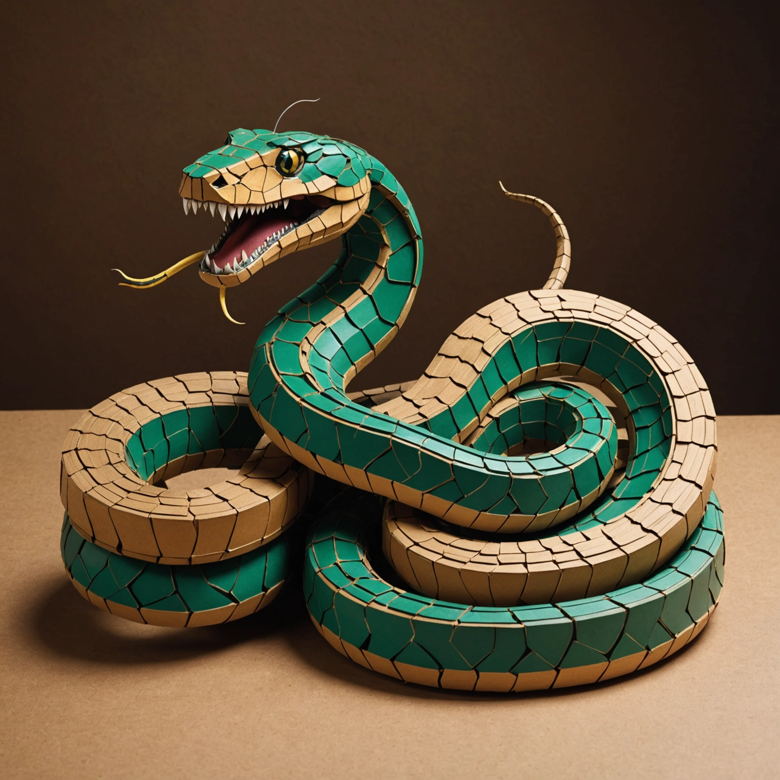 Как сделать змею из картона, которая шевелится: механическая модель своими руками