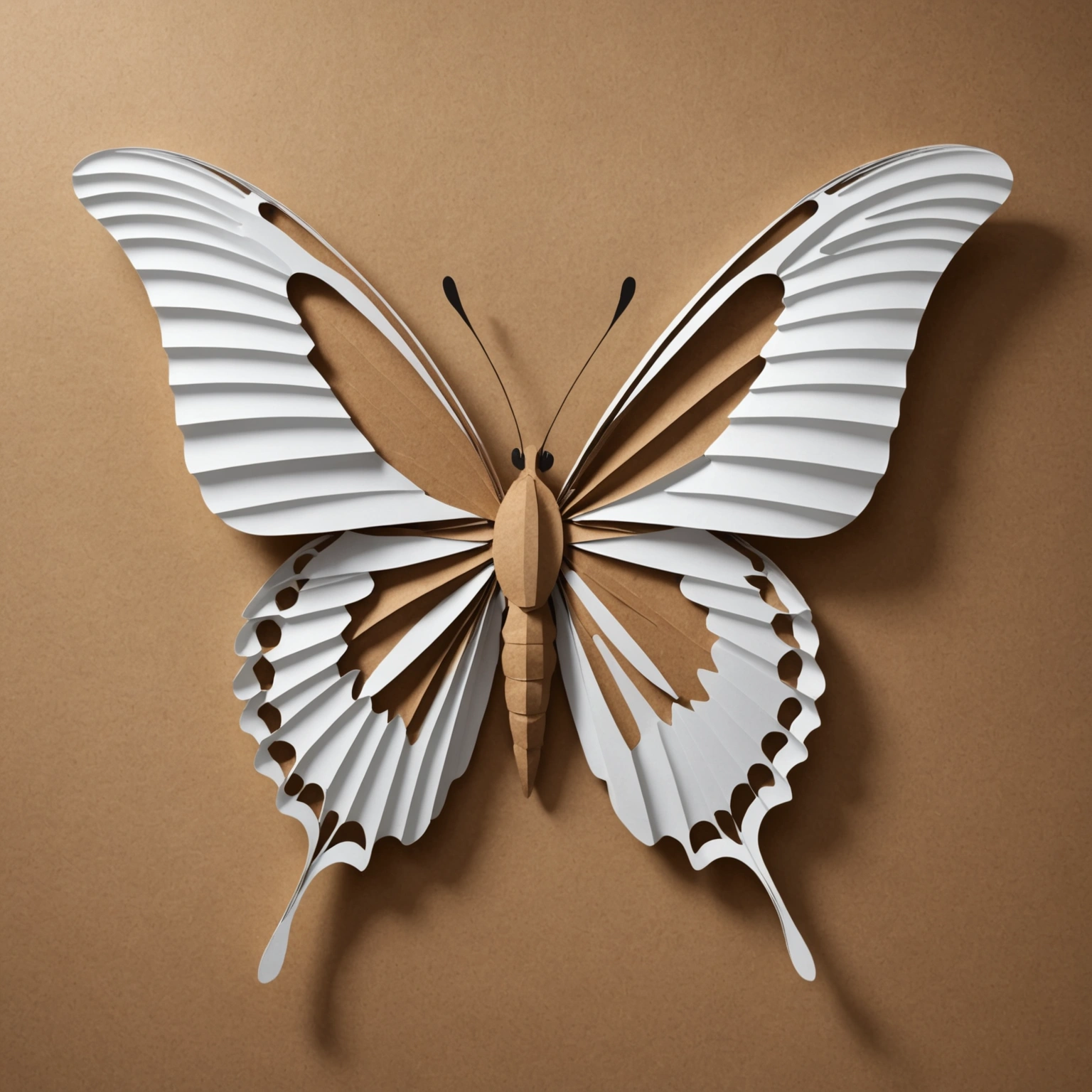 Как сделать бабочку из картона 3D большую: для стены