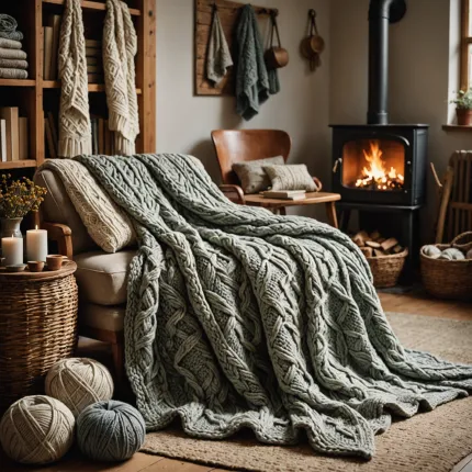 Искусство вязания пледов: от простых схем до уютных шедевров