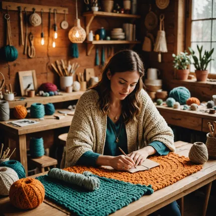 Погружение в мир рукоделия: искусство вязания пелерины крючком
