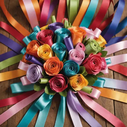 Откройте для себя мир творчества: как сделать букет из атласных лент и настольную игру своими руками