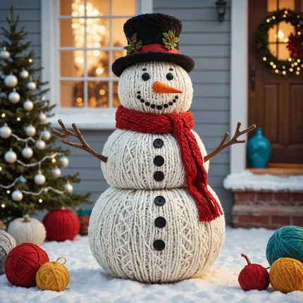 Как сделать снеговика из ниток: творческий проект для всех возрастов